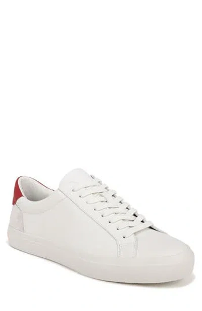 Vince Fulton Sneaker In White/deep Ruby