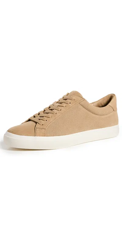 Vince Men's Fulton Canvas Suede Sneakers In Sandtrail