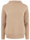Vince Boiled Funnel Nk Pullover In Nude