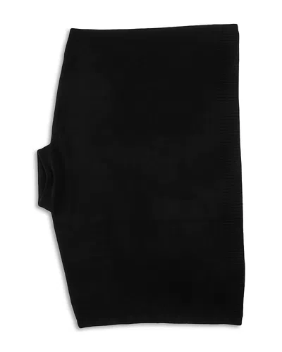 Vince Funnel Neck Knit Poncho In Black