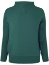 Vince Boiled Cashmere Funnel Neck Pullover In Green