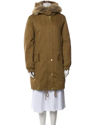 Pre-owned Vince Fur Coat In Brown