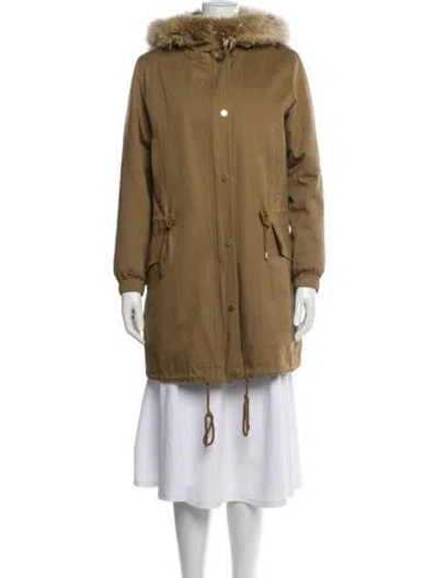 Pre-owned Vince Fur Coat In Brown