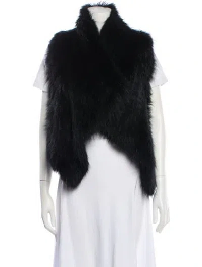Pre-owned Vince Fur Fur Jacket In Black