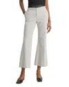 Vince Crop Flare Gardeners Check Pants In Stone/tan