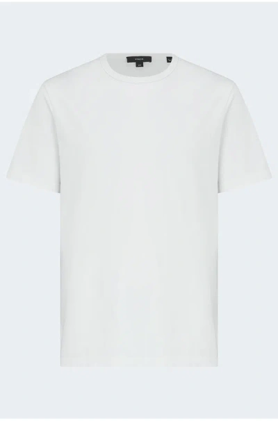 Vince Garment Dye Cotton T-shirt In Optic White