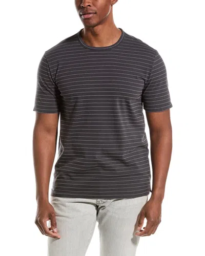 Vince Men's Garment-dyed Fleck Stripe T-shirt In Grey