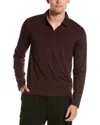 Vince Garment Dye Polo Shirt Washed Pinot In Multi