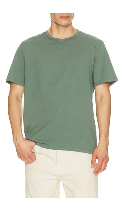 Vince Garment Dye Short Sleeve Tee In Green