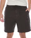 Vince Garment Dye Twill Cargo Short In Black