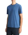 Vince Garment Dyed Crewneck Tee In Blue