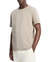 Vince Garment Dyed Crewneck Tee In Brown