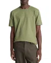Vince Garment Dyed Crewneck Tee In Green