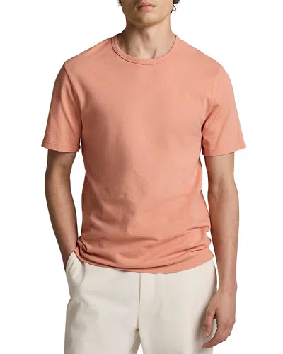 Vince Garment Dyed Crewneck Tee In Pink
