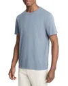Vince Garment Dyed Crewneck Tee In Washed Indigo