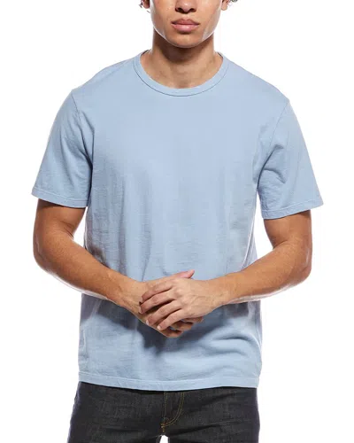 Vince Garment Dyed T-shirt In Blue