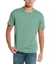 Vince Garment Dyed Crewneck Tee In Green