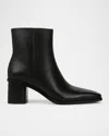 Vince Maggie Bootie In Black Leather