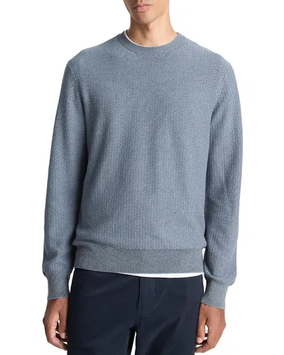 Vince Geo Jacquard Sweater In Blue