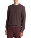 Vince Geo Jacquard Sweater In Burgundy