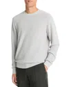 Vince Geo Jacquard Sweater In Heather Gray/cream
