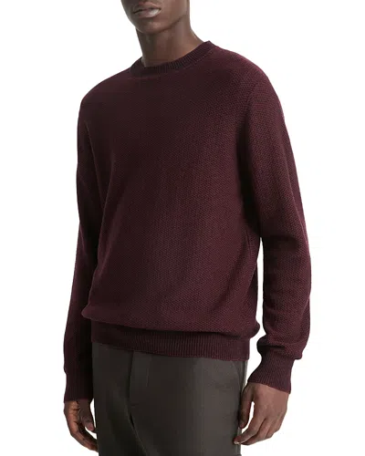 Vince Geo Jacquard Sweater In Malbecblack