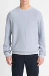 Vince Geometric Jacquard Wool & Cotton Blend Crewneck Sweater