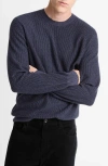 Vince Geo Jacquard Sweater In Blue
