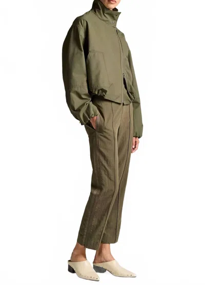 Vince Grace Side-strap Mid-rise Pull-on Pant In Sea Vine In Green