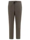 Vince Trousers With Drawstring And Elastic Waistband In Gray