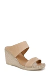 VINCE GRETA ESPADRILLE PLATFORM WEDGE SLIDE SANDAL