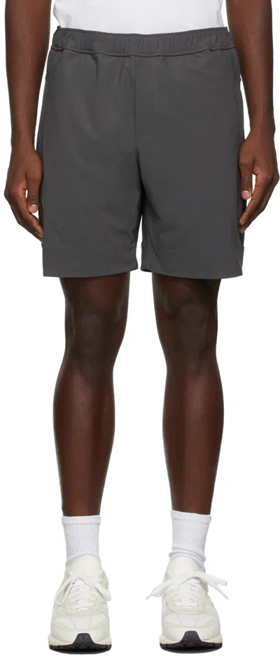 Vince Grey Modern Jogger Shorts In Shade-028sha