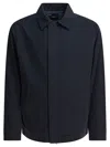 Vince Collared Long Sleeve Buttoned Cuffs Side Pockets In Black
