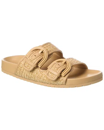 Vince Griffith Raffia Slide In Brown