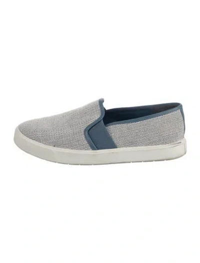 Pre-owned Vince Grosgrain Trim Sneakers In Silver