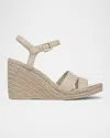Vince Gwen Ankle Strap Espadrille Platform Wedge Sandal In Moonlight