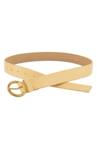 Vince Hailey Suede Belt In Chamomile