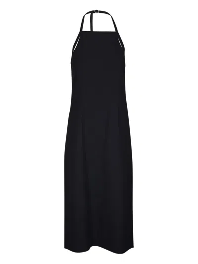 VINCE HALTERNECK MIDI DRESS