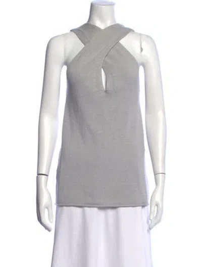 Pre-owned Vince Halterneck Sweater In Neutrals