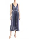Vince Hand Smocked Pleated Sleeveless Dress In Mauve Thistle In Multi
