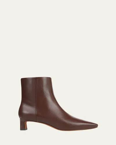 VINCE HARLAN LEATHER ANKLE BOOTS