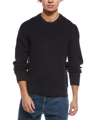 Vince Heirloom Shaker Crewneck Sweater In Black