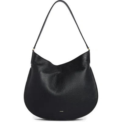 Vince Helena Leather Hobo Bag In Burgundy