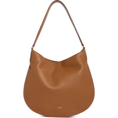 Vince Helena Leather Hobo Bag In Pink