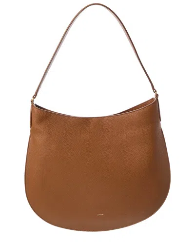 Vince Helena Leather Hobo In Brown