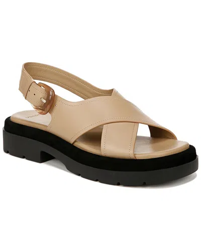 Vince Helena Leather Slingback In Brown
