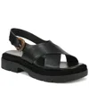 Vince Helena Leather Crisscross Slingback Sandals In Black