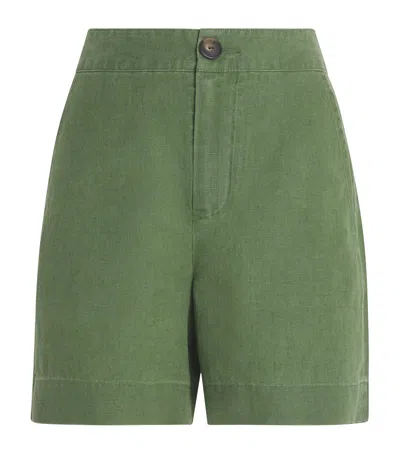 Vince Hemp Bermuda Shorts In Green