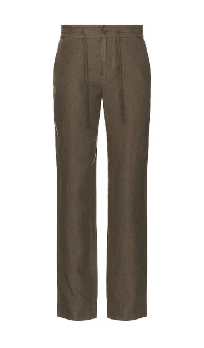 Vince Hemp Drawstring Pants In Brown