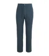 Vince Drawstring-waist Four-pocket Straight-leg Trousers In Blue